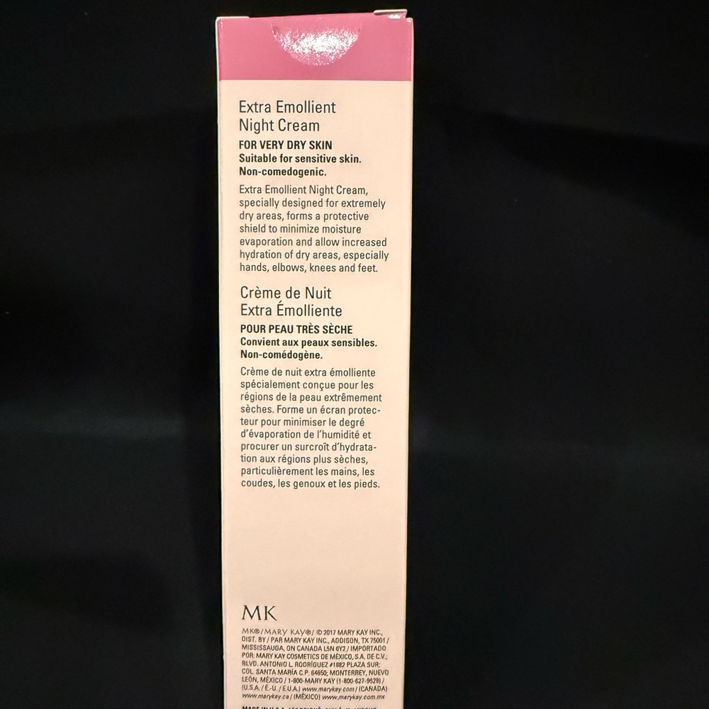 Mary Kay Extra Emollient Night Cream Moisturizer Full Size New in Box - Picture 2 of 5